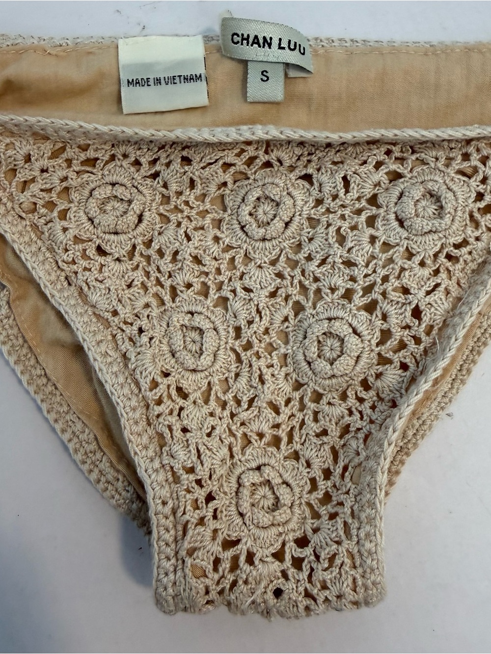 Chan Luu Beige Bikini Bottom #CH - Picture 5 of 7